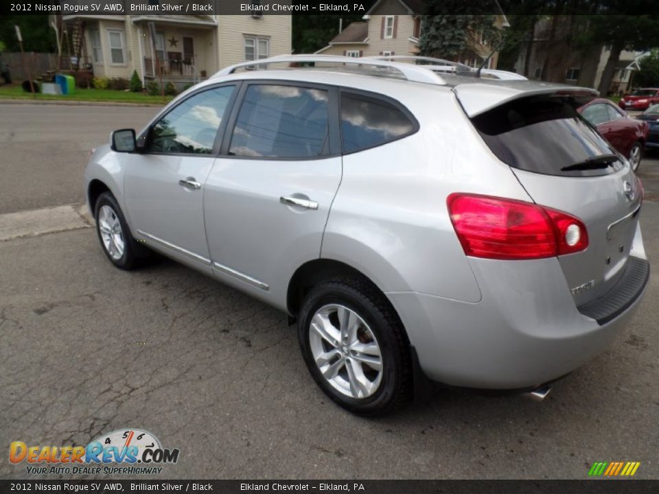 2012 Nissan Rogue SV AWD Brilliant Silver / Black Photo #3