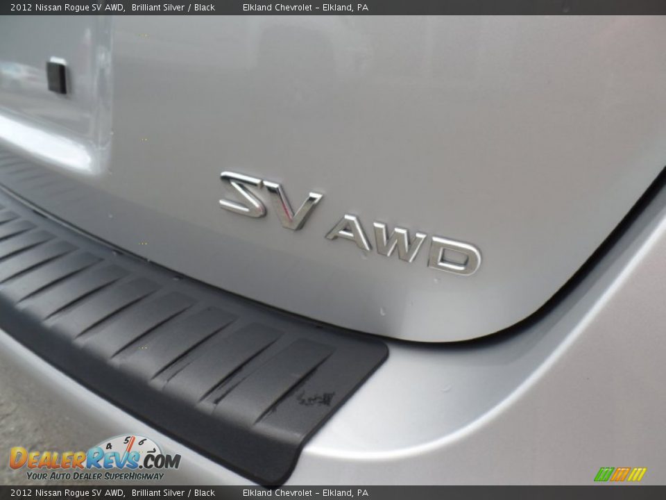 2012 Nissan Rogue SV AWD Brilliant Silver / Black Photo #10