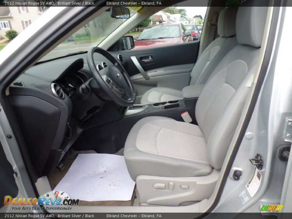 2012 Nissan Rogue SV AWD Brilliant Silver / Black Photo #15