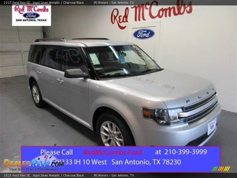 2015 Ford Flex SE Ingot Silver Metallic / Charcoal Black Photo #1