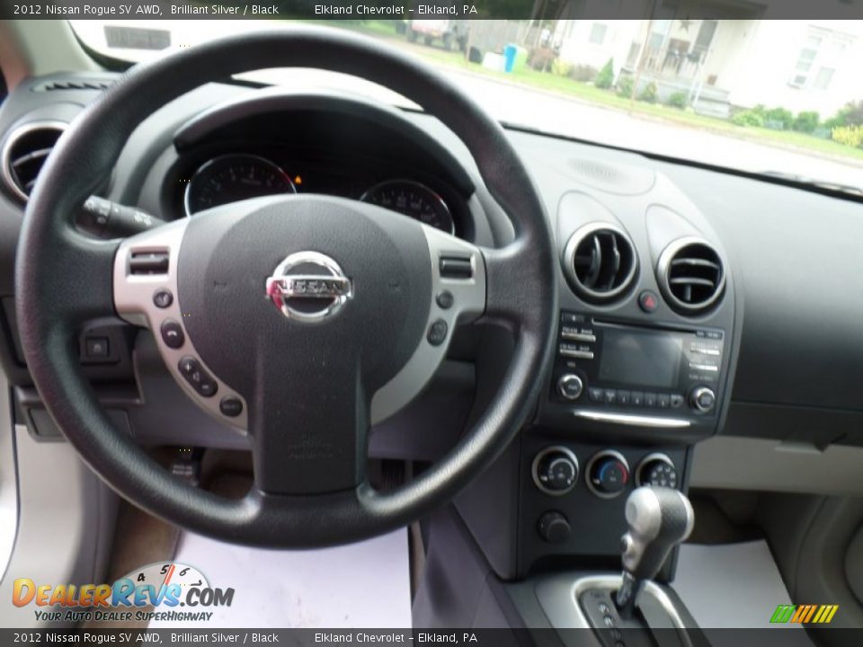 2012 Nissan Rogue SV AWD Brilliant Silver / Black Photo #18