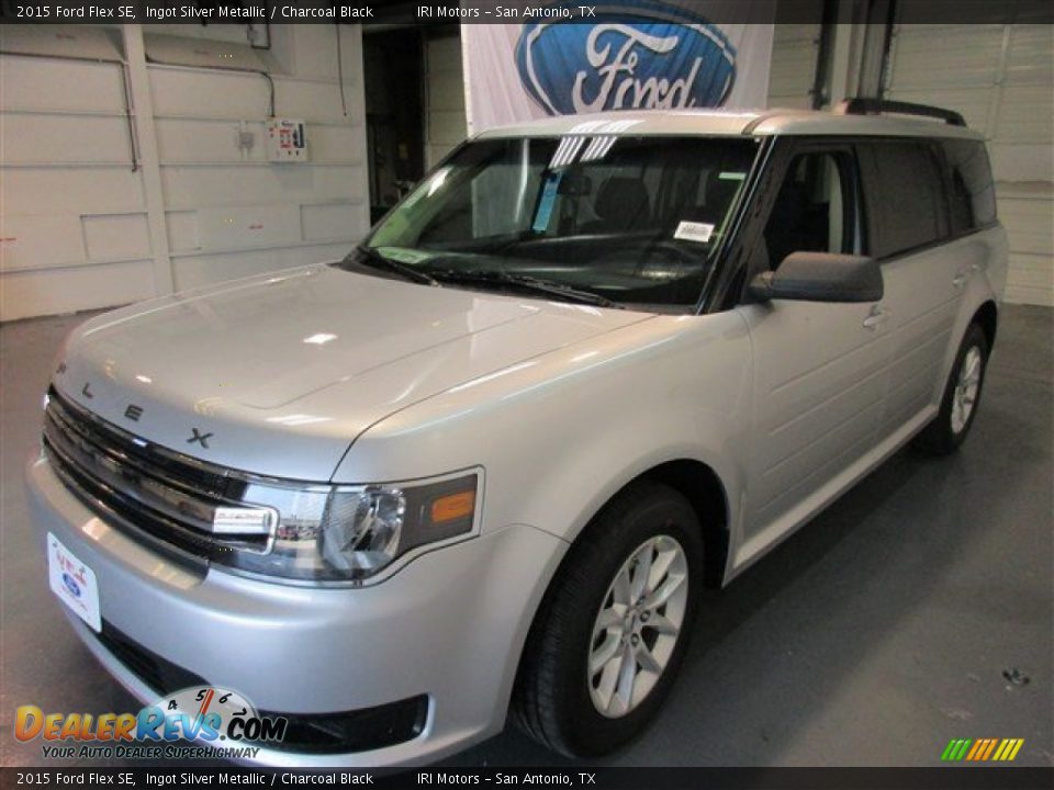 2015 Ford Flex SE Ingot Silver Metallic / Charcoal Black Photo #3