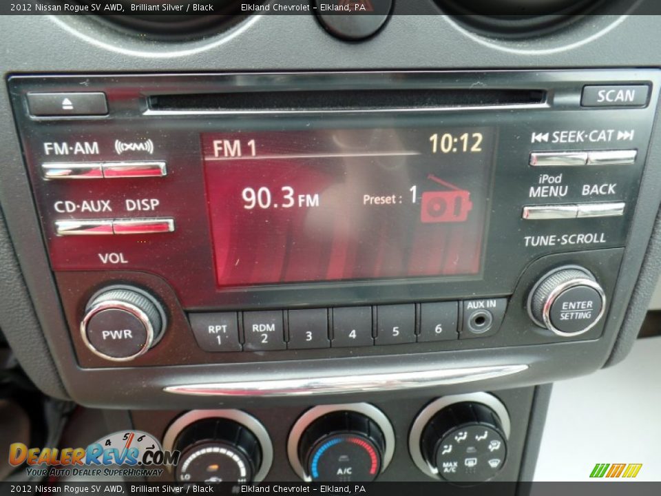 2012 Nissan Rogue SV AWD Brilliant Silver / Black Photo #25