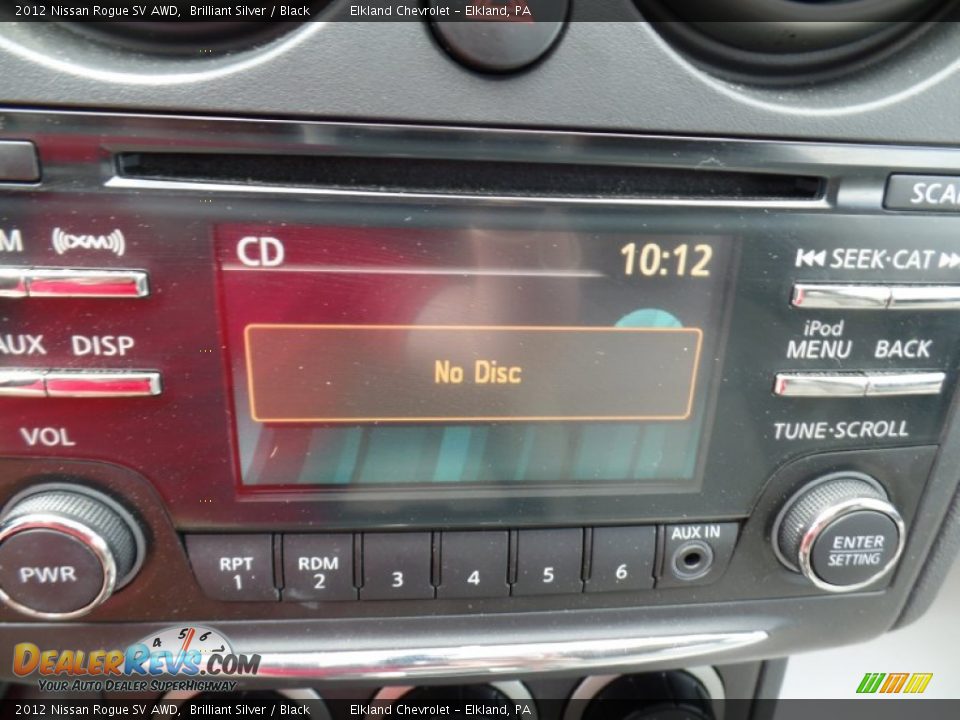 2012 Nissan Rogue SV AWD Brilliant Silver / Black Photo #26