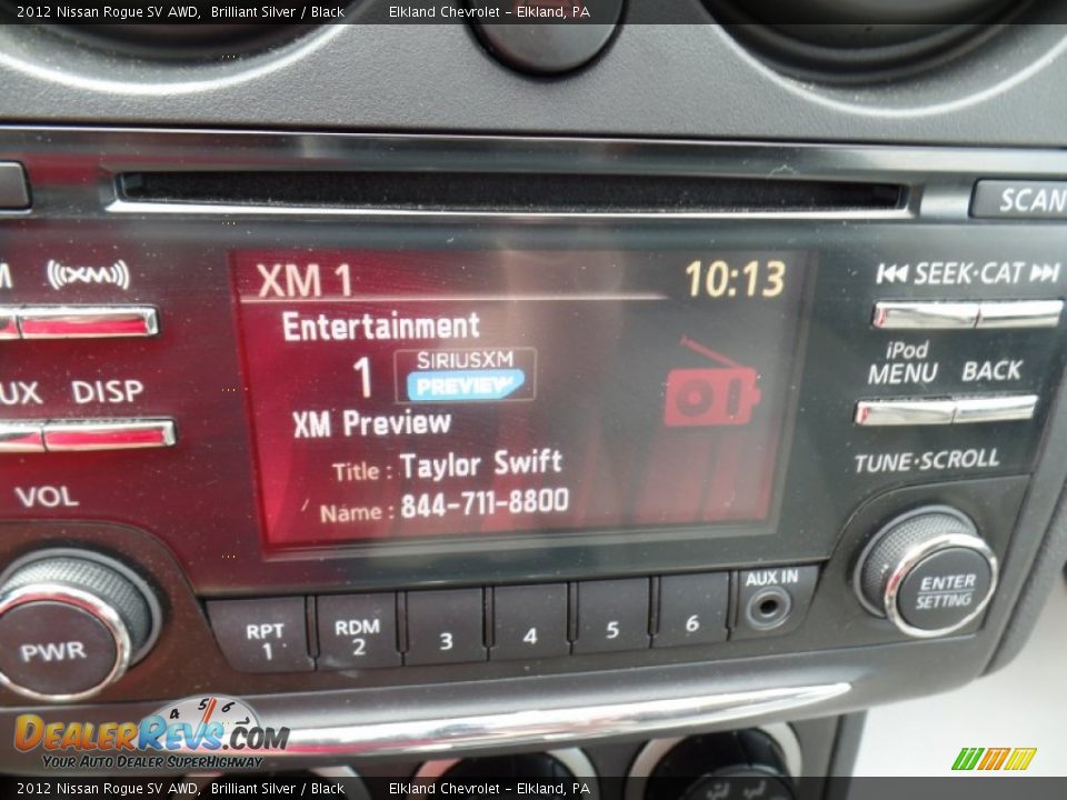 2012 Nissan Rogue SV AWD Brilliant Silver / Black Photo #29