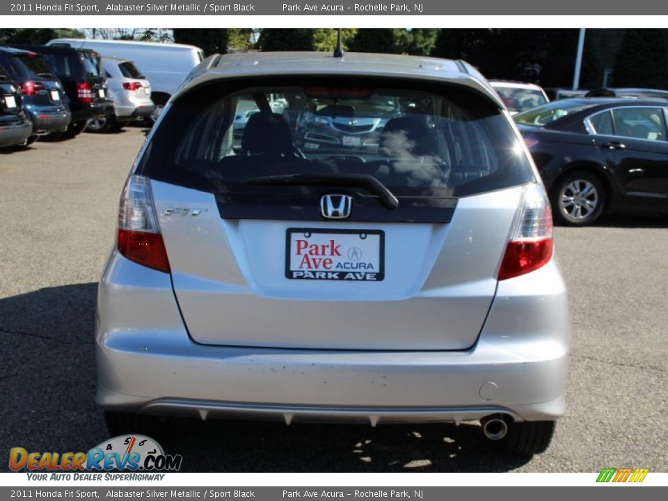 2011 Honda Fit Sport Alabaster Silver Metallic / Sport Black Photo #4