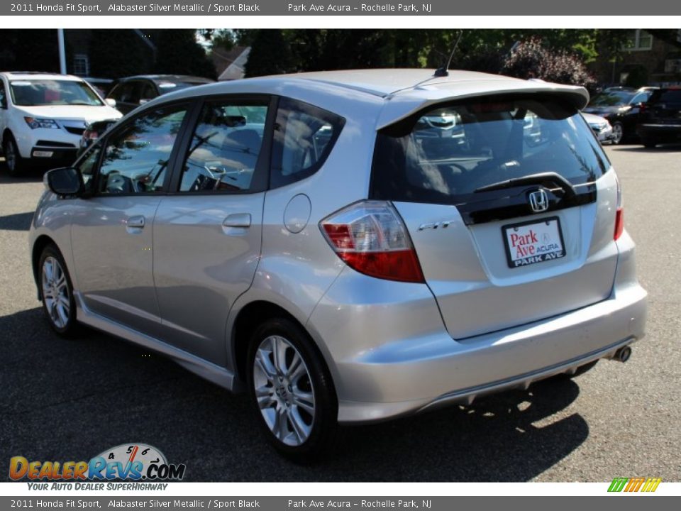 2011 Honda Fit Sport Alabaster Silver Metallic / Sport Black Photo #5