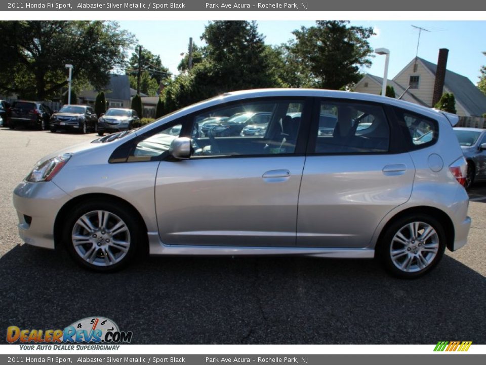 2011 Honda Fit Sport Alabaster Silver Metallic / Sport Black Photo #6