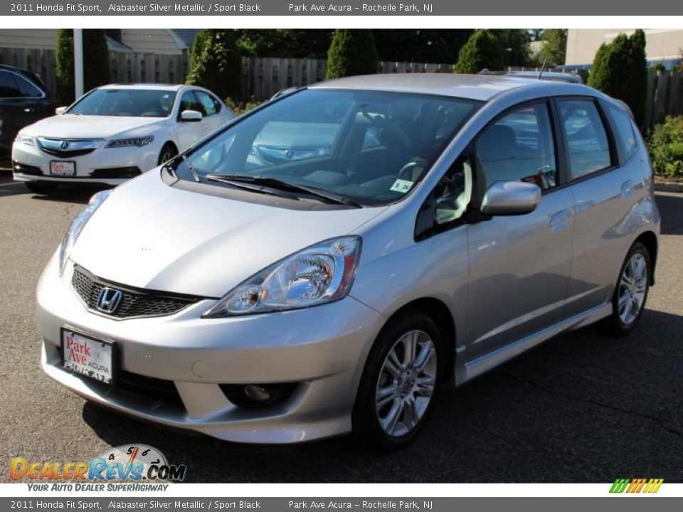 2011 Honda Fit Sport Alabaster Silver Metallic / Sport Black Photo #7