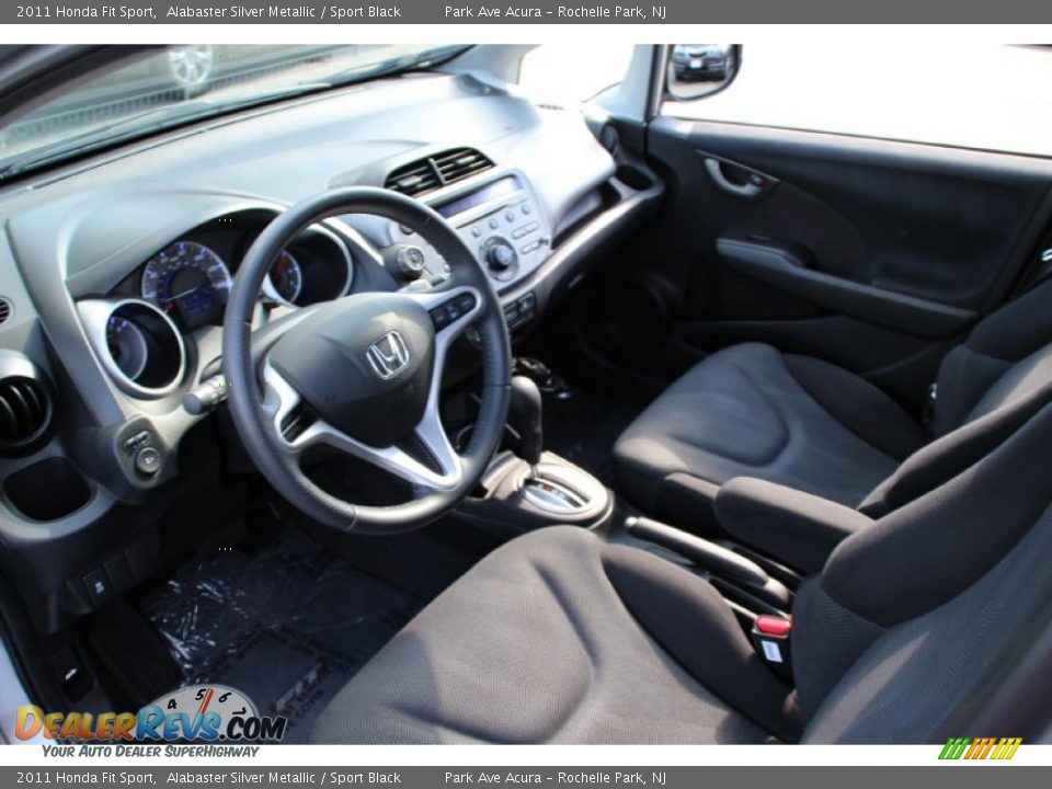 2011 Honda Fit Sport Alabaster Silver Metallic / Sport Black Photo #11