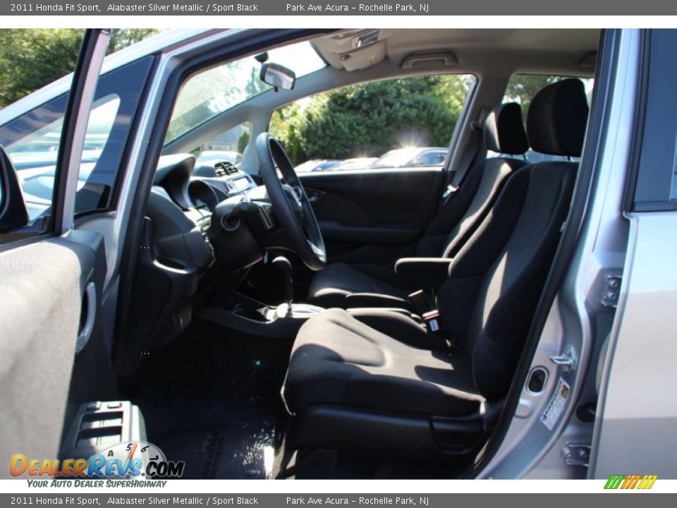 2011 Honda Fit Sport Alabaster Silver Metallic / Sport Black Photo #12
