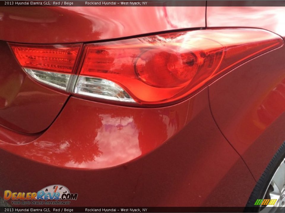 2013 Hyundai Elantra GLS Red / Beige Photo #24