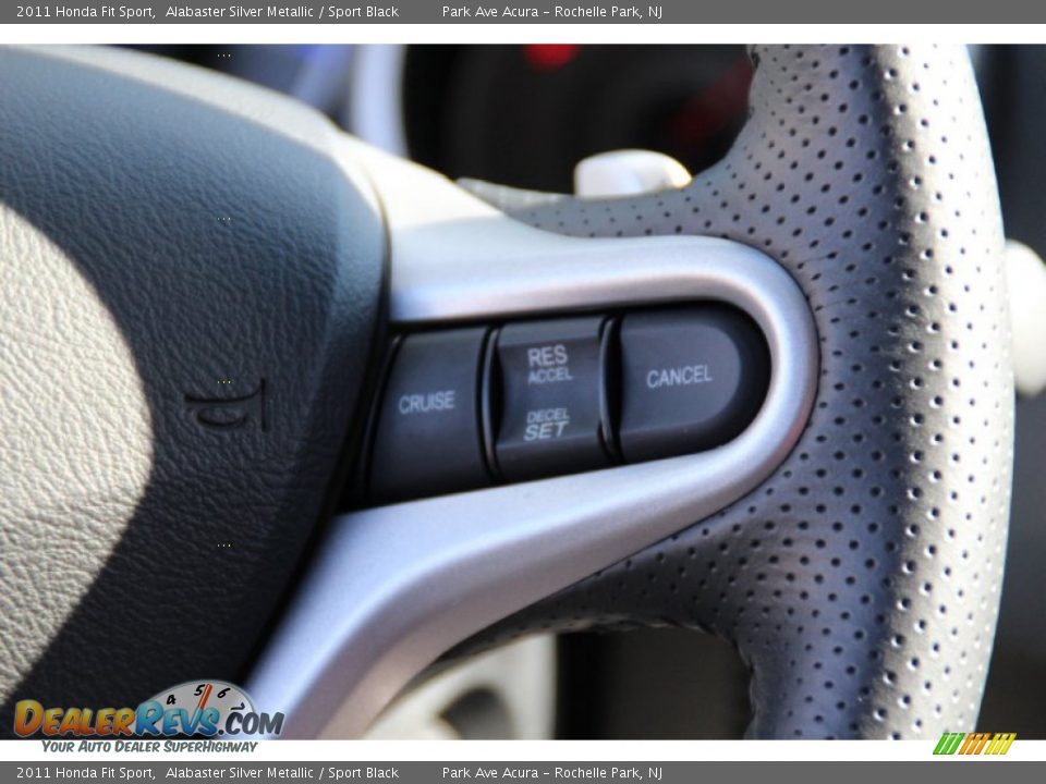 2011 Honda Fit Sport Alabaster Silver Metallic / Sport Black Photo #18
