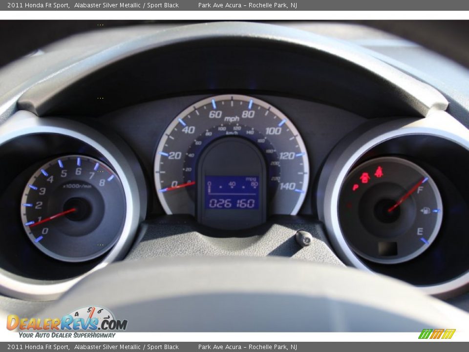 2011 Honda Fit Sport Alabaster Silver Metallic / Sport Black Photo #19