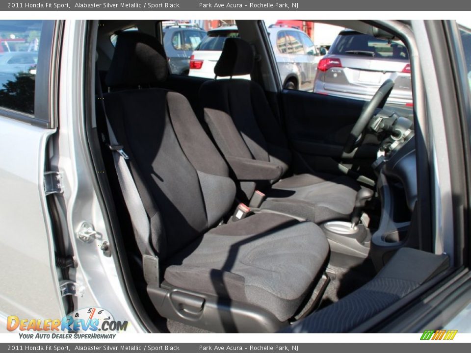 2011 Honda Fit Sport Alabaster Silver Metallic / Sport Black Photo #27