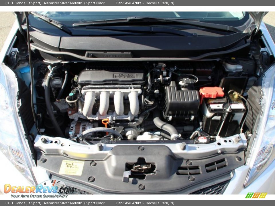 2011 Honda Fit Sport Alabaster Silver Metallic / Sport Black Photo #28