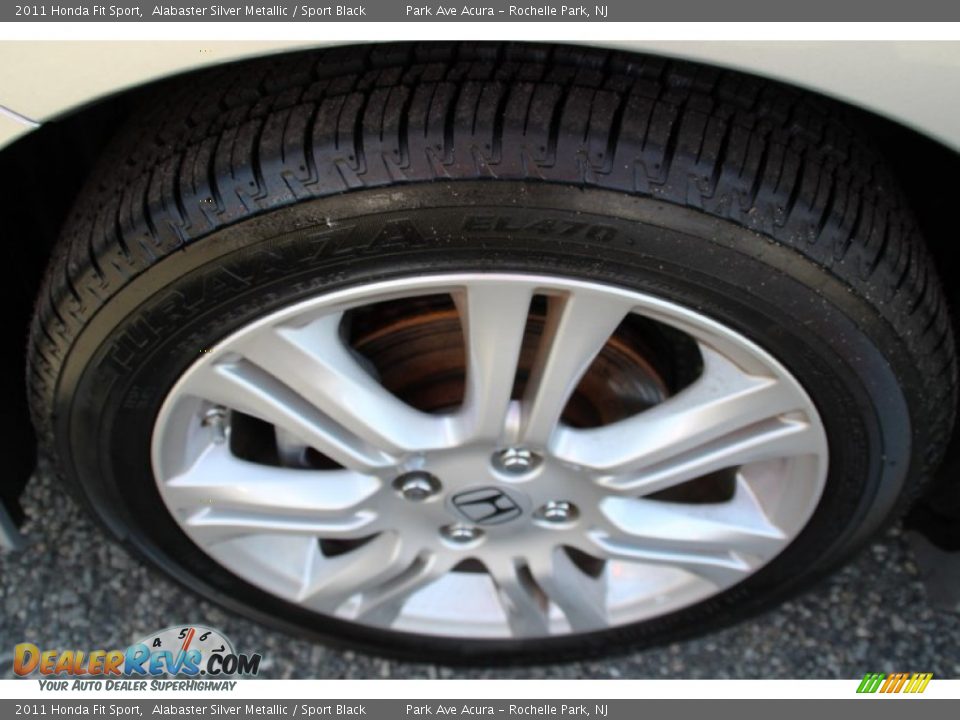 2011 Honda Fit Sport Alabaster Silver Metallic / Sport Black Photo #31