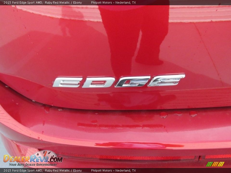 2015 Ford Edge Sport AWD Ruby Red Metallic / Ebony Photo #13