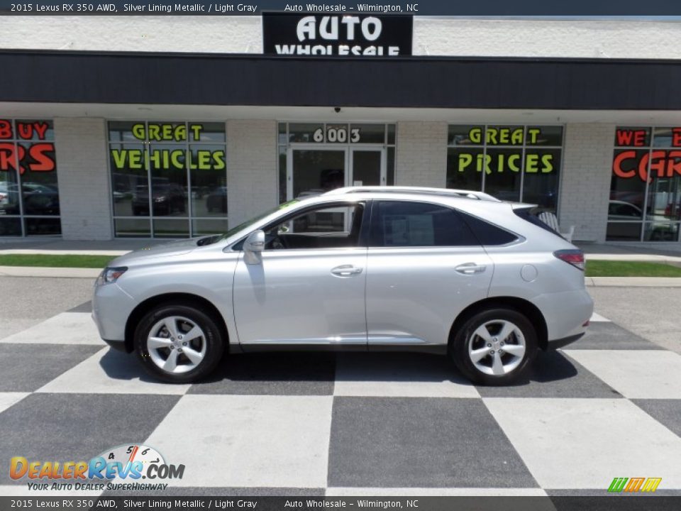 2015 Lexus RX 350 AWD Silver Lining Metallic / Light Gray Photo #1