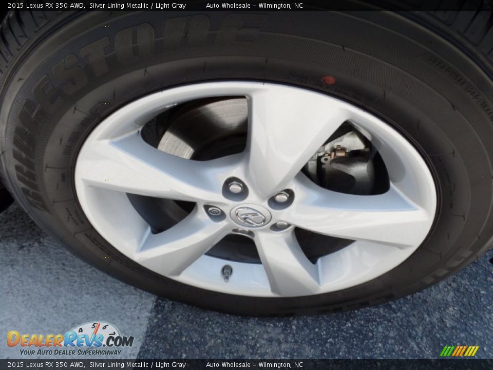 2015 Lexus RX 350 AWD Silver Lining Metallic / Light Gray Photo #7