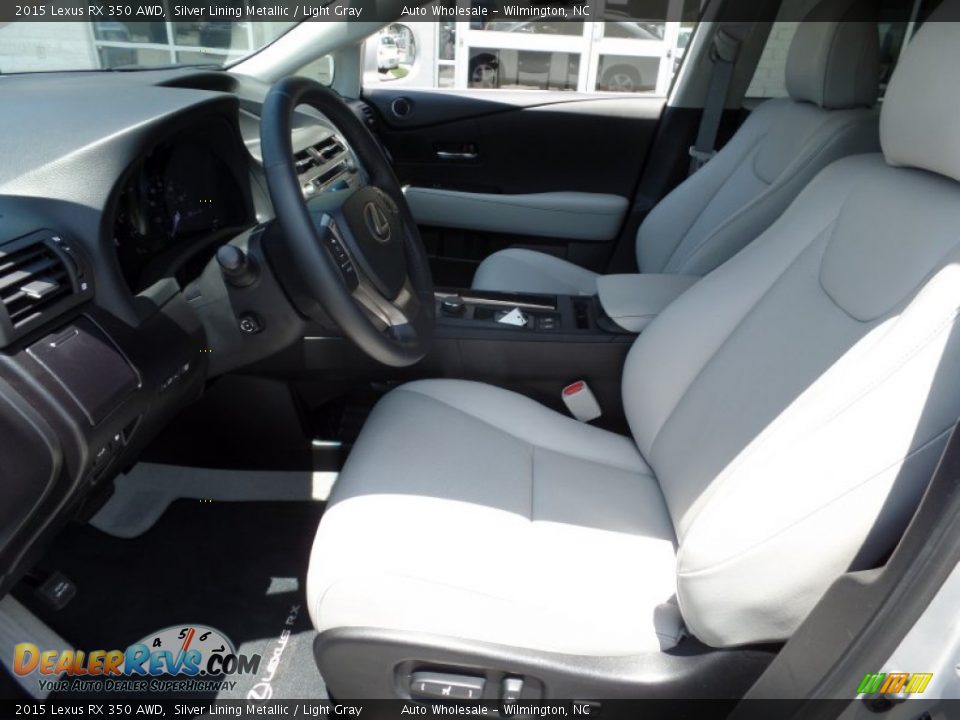 2015 Lexus RX 350 AWD Silver Lining Metallic / Light Gray Photo #10
