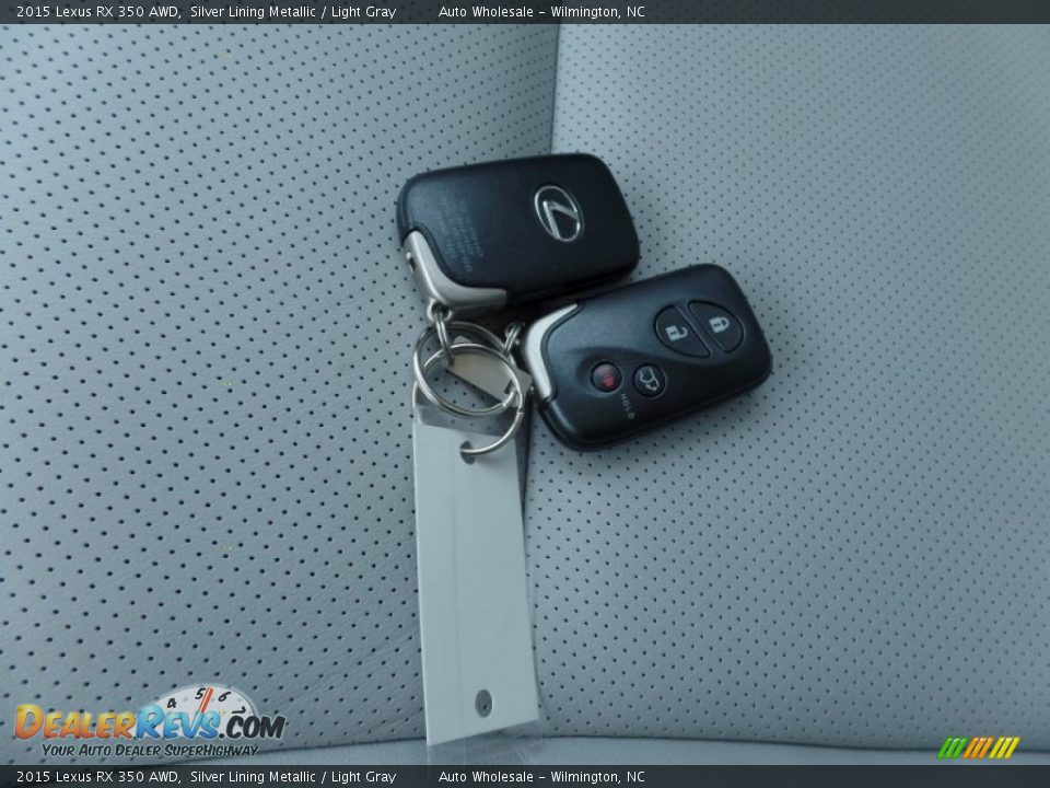 2015 Lexus RX 350 AWD Silver Lining Metallic / Light Gray Photo #20