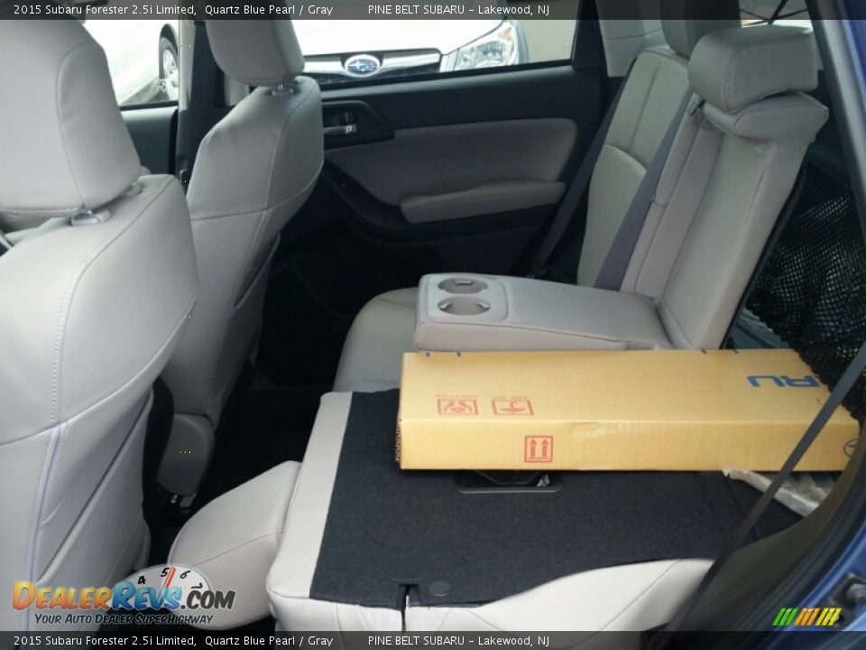 2015 Subaru Forester 2.5i Limited Quartz Blue Pearl / Gray Photo #6