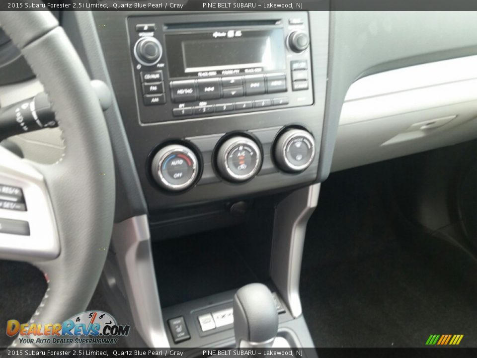 2015 Subaru Forester 2.5i Limited Quartz Blue Pearl / Gray Photo #10
