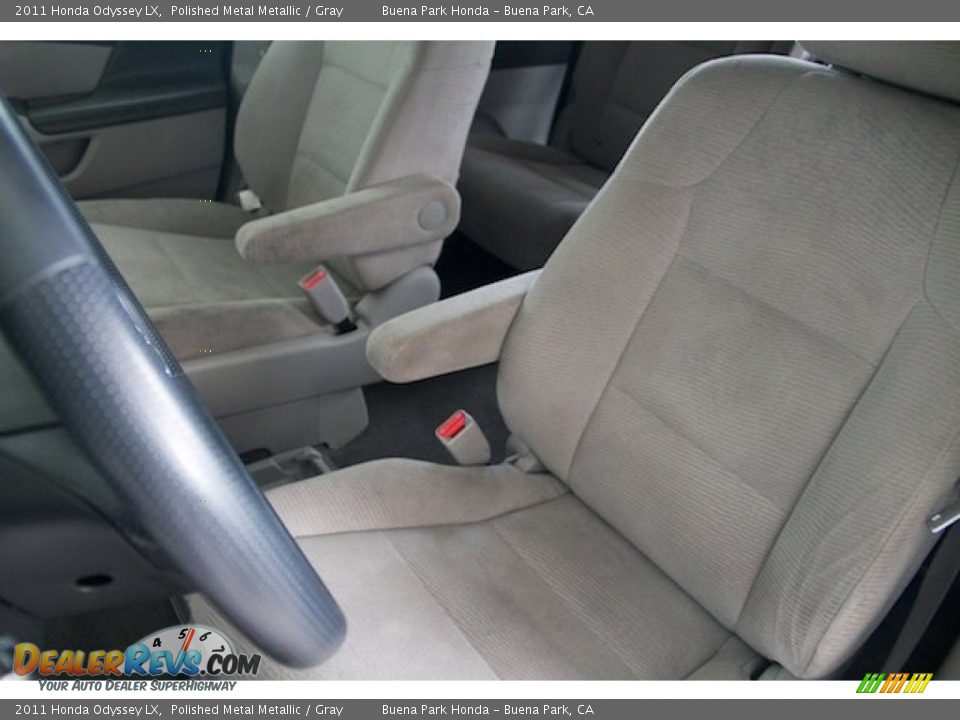 2011 Honda Odyssey LX Polished Metal Metallic / Gray Photo #14