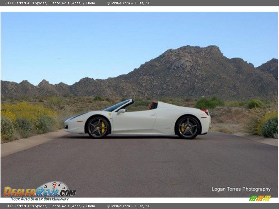 2014 Ferrari 458 Spider Bianco Avus (White) / Cuoio Photo #1