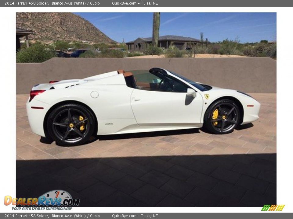 2014 Ferrari 458 Spider Bianco Avus (White) / Cuoio Photo #3