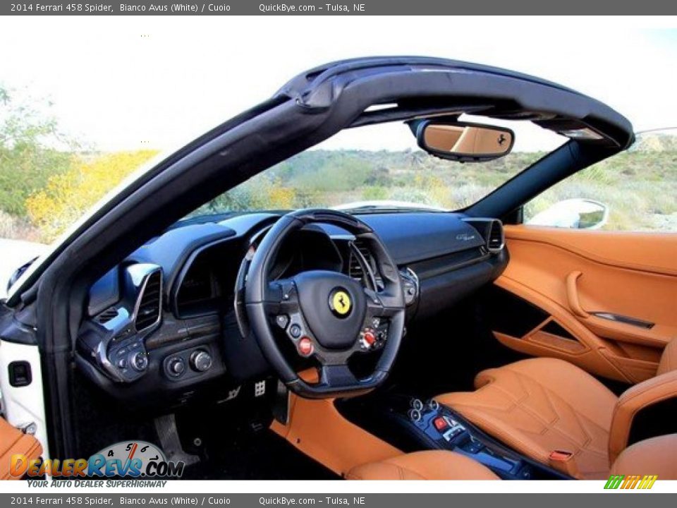 2014 Ferrari 458 Spider Bianco Avus (White) / Cuoio Photo #5