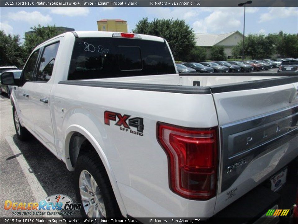 2015 Ford F150 Platinum SuperCrew 4x4 White Platinum Tricoat / Black Photo #4