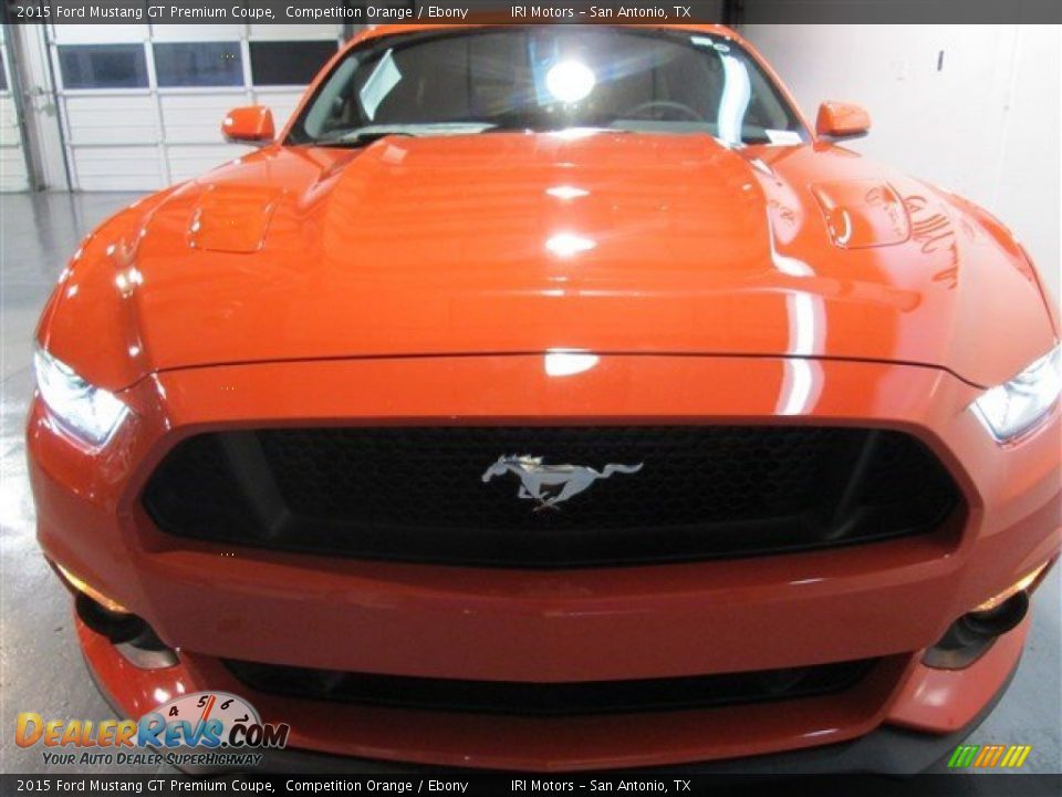 2015 Ford Mustang GT Premium Coupe Competition Orange / Ebony Photo #2