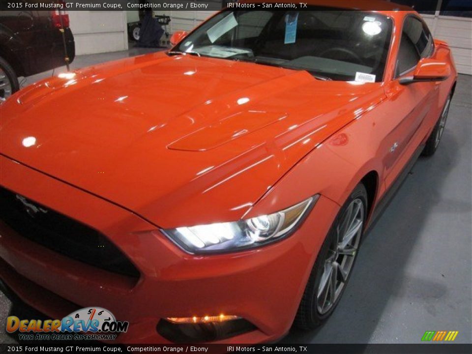 2015 Ford Mustang GT Premium Coupe Competition Orange / Ebony Photo #3