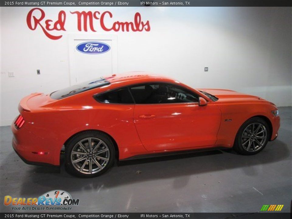 2015 Ford Mustang GT Premium Coupe Competition Orange / Ebony Photo #7