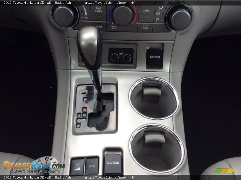 2012 Toyota Highlander SE 4WD Black / Ash Photo #16