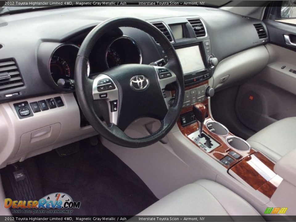 2012 Toyota Highlander Limited 4WD Magnetic Gray Metallic / Ash Photo #9