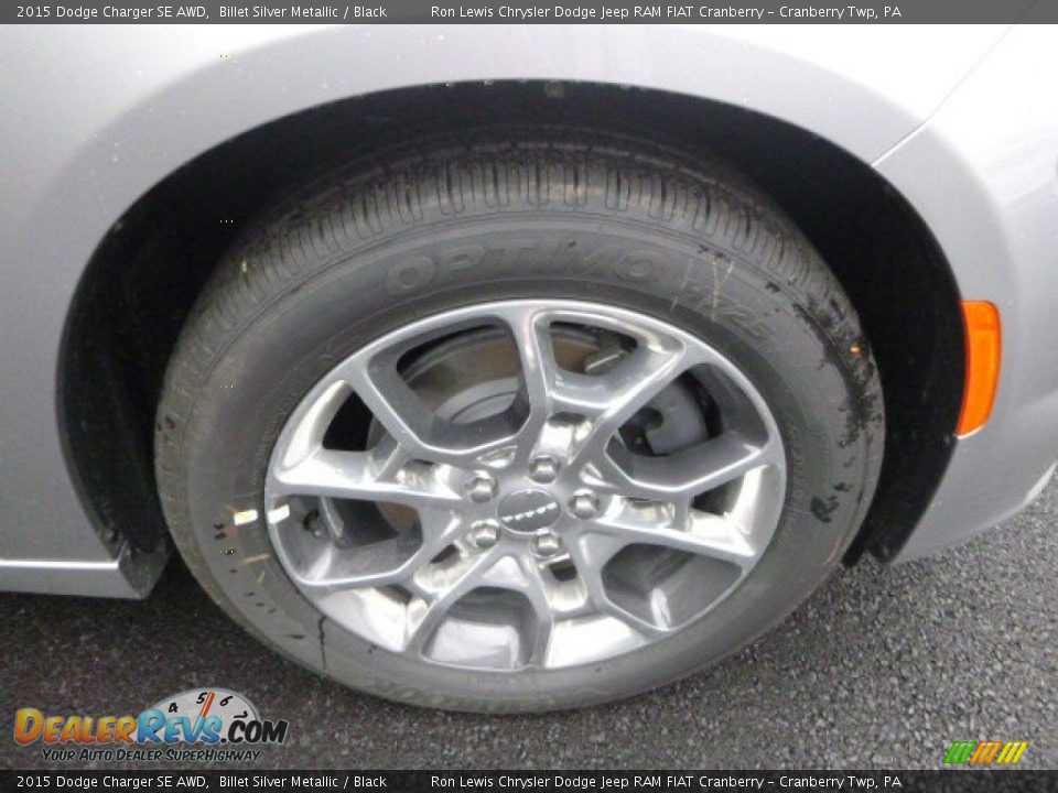 2015 Dodge Charger SE AWD Billet Silver Metallic / Black Photo #7