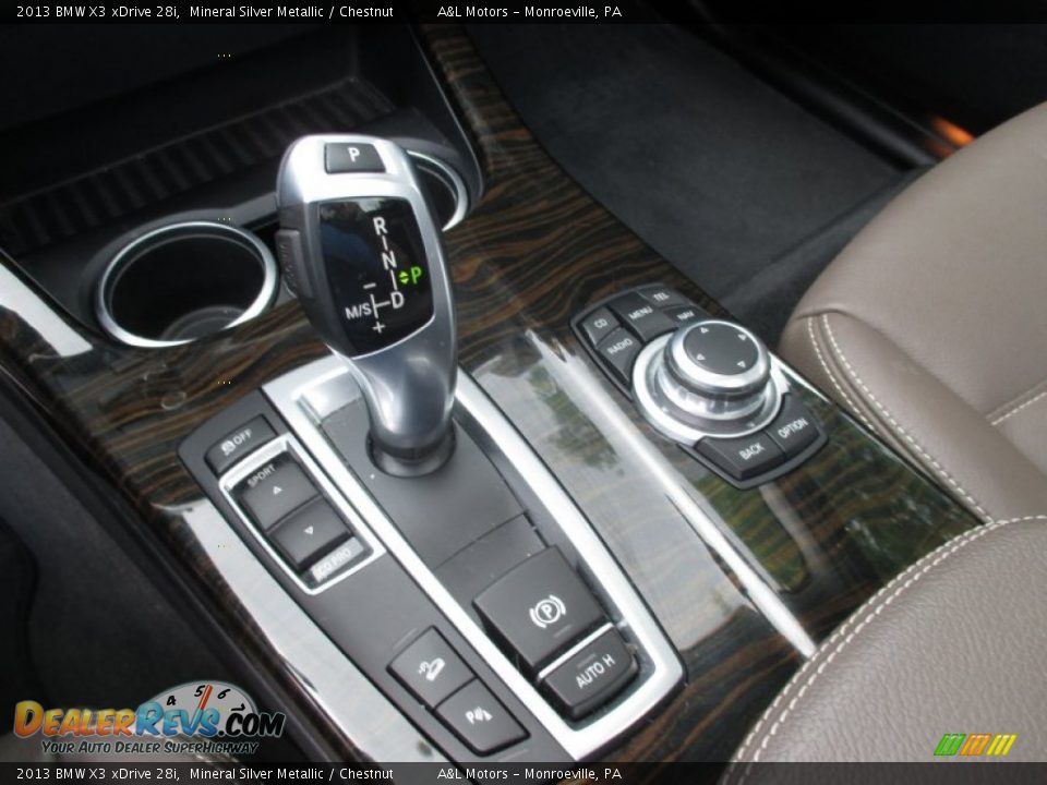 2013 BMW X3 xDrive 28i Mineral Silver Metallic / Chestnut Photo #15