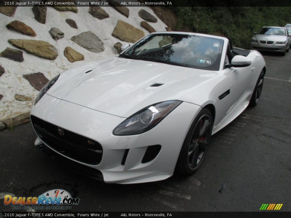 Front 3/4 View of 2016 Jaguar F-TYPE S AWD Convertible Photo #10