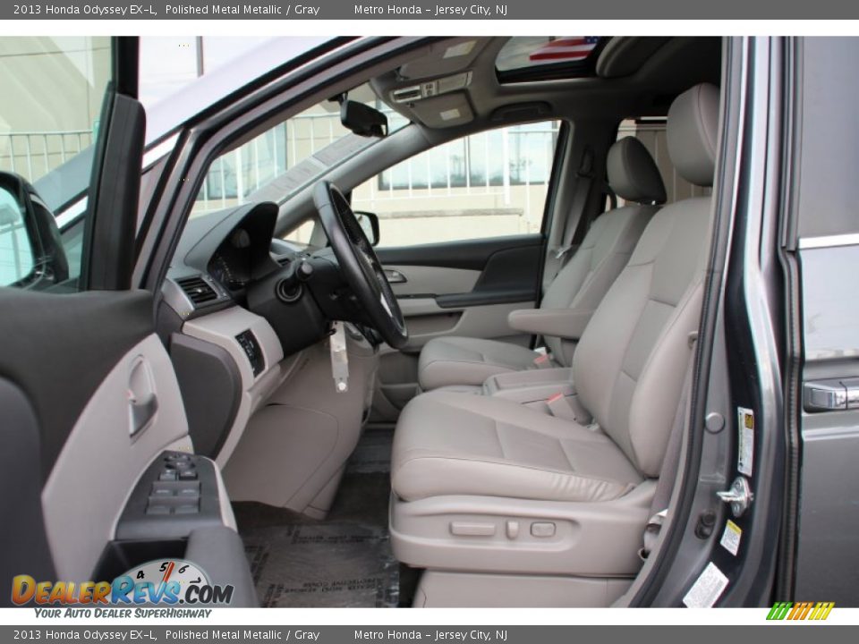 2013 Honda Odyssey EX-L Polished Metal Metallic / Gray Photo #12