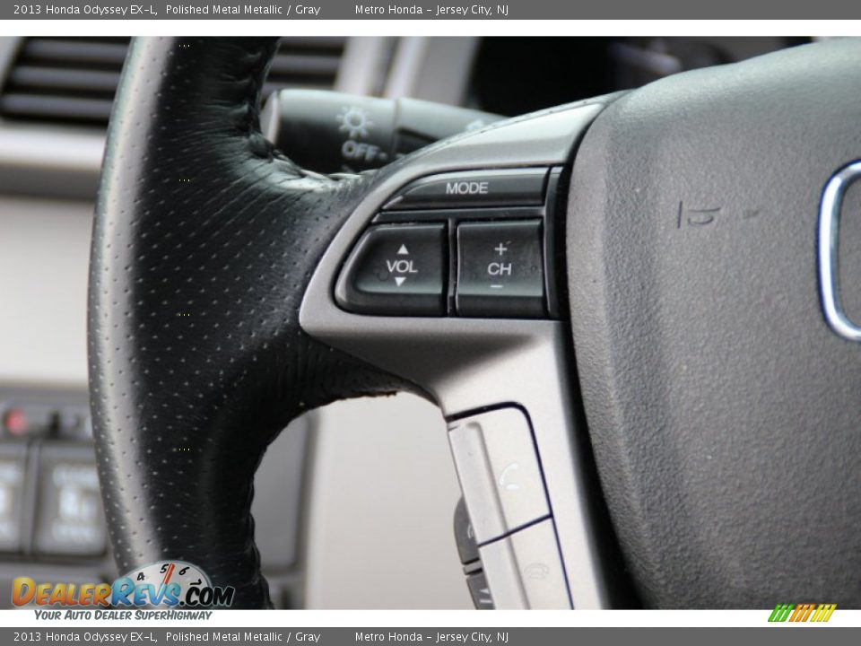 2013 Honda Odyssey EX-L Polished Metal Metallic / Gray Photo #18