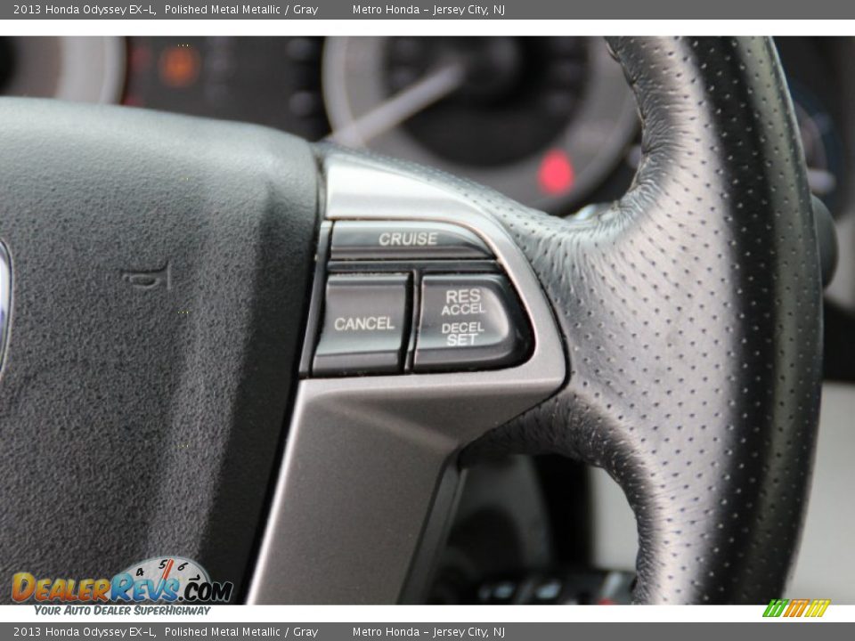 2013 Honda Odyssey EX-L Polished Metal Metallic / Gray Photo #19