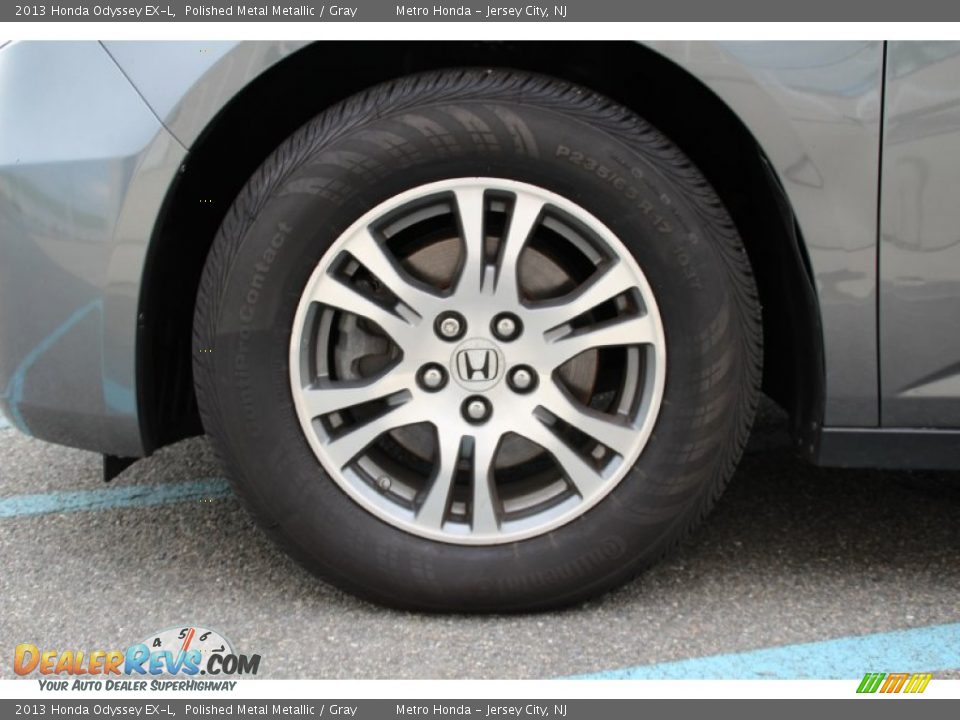 2013 Honda Odyssey EX-L Polished Metal Metallic / Gray Photo #30