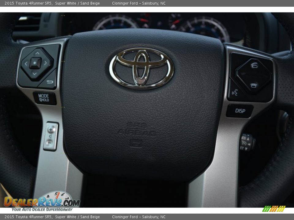 2015 Toyota 4Runner SR5 Super White / Sand Beige Photo #19