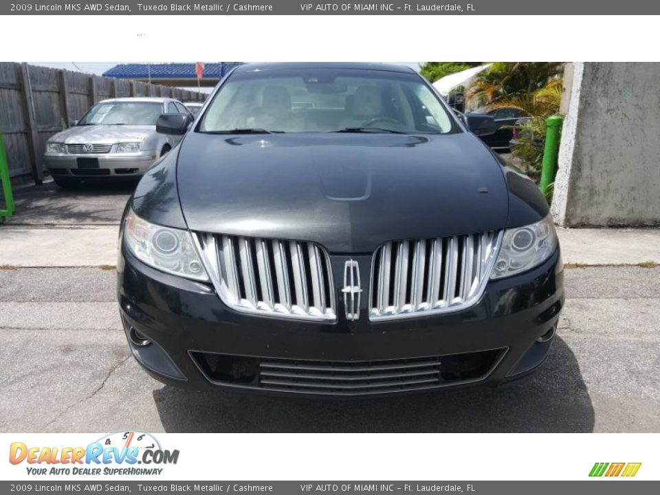 2009 Lincoln MKS AWD Sedan Tuxedo Black Metallic / Cashmere Photo #2
