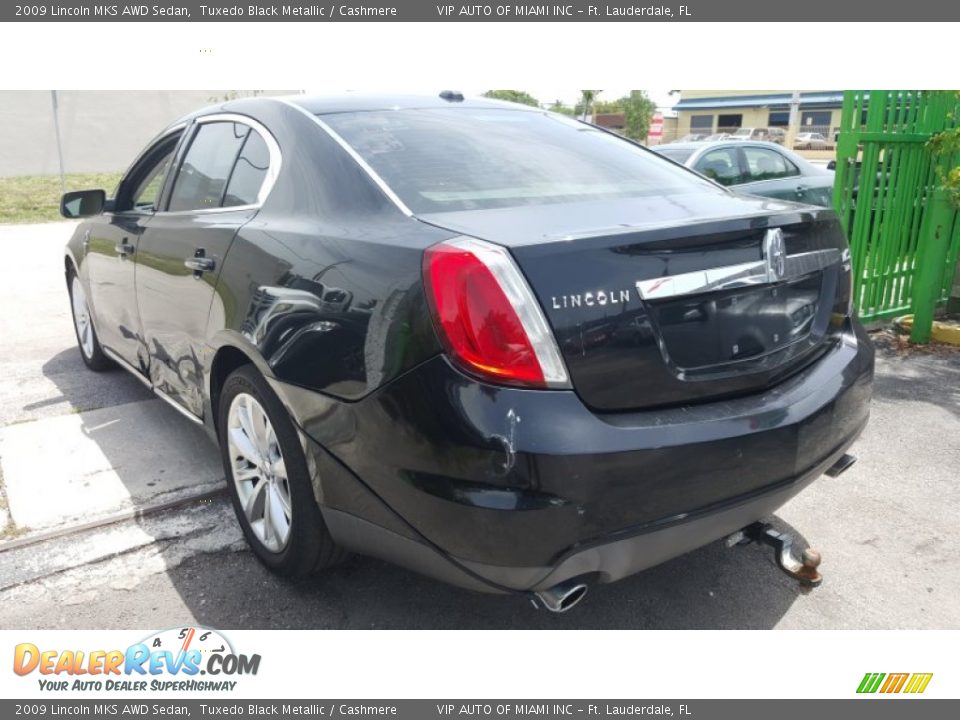 2009 Lincoln MKS AWD Sedan Tuxedo Black Metallic / Cashmere Photo #5