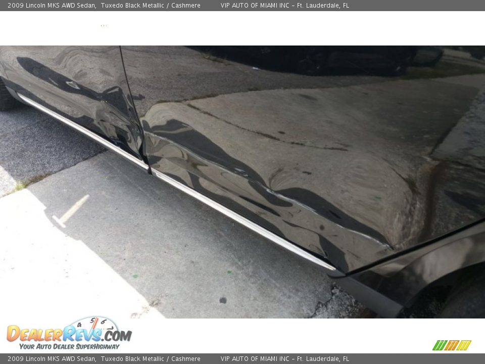 2009 Lincoln MKS AWD Sedan Tuxedo Black Metallic / Cashmere Photo #7