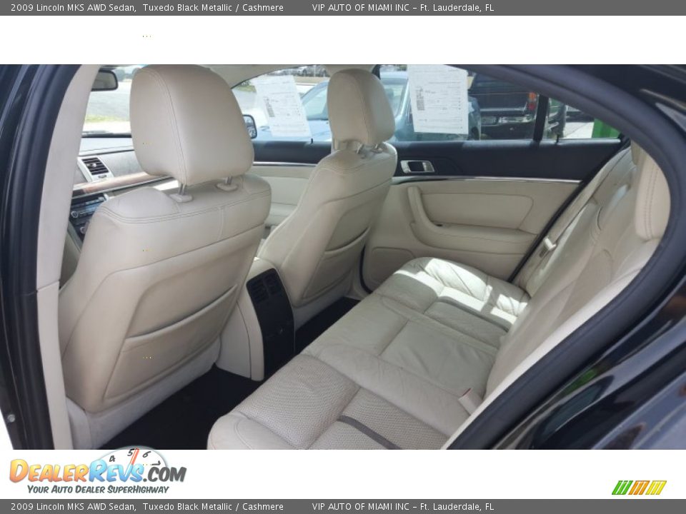 2009 Lincoln MKS AWD Sedan Tuxedo Black Metallic / Cashmere Photo #8